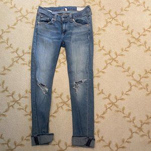 rag & bone light-wash ripped jeans